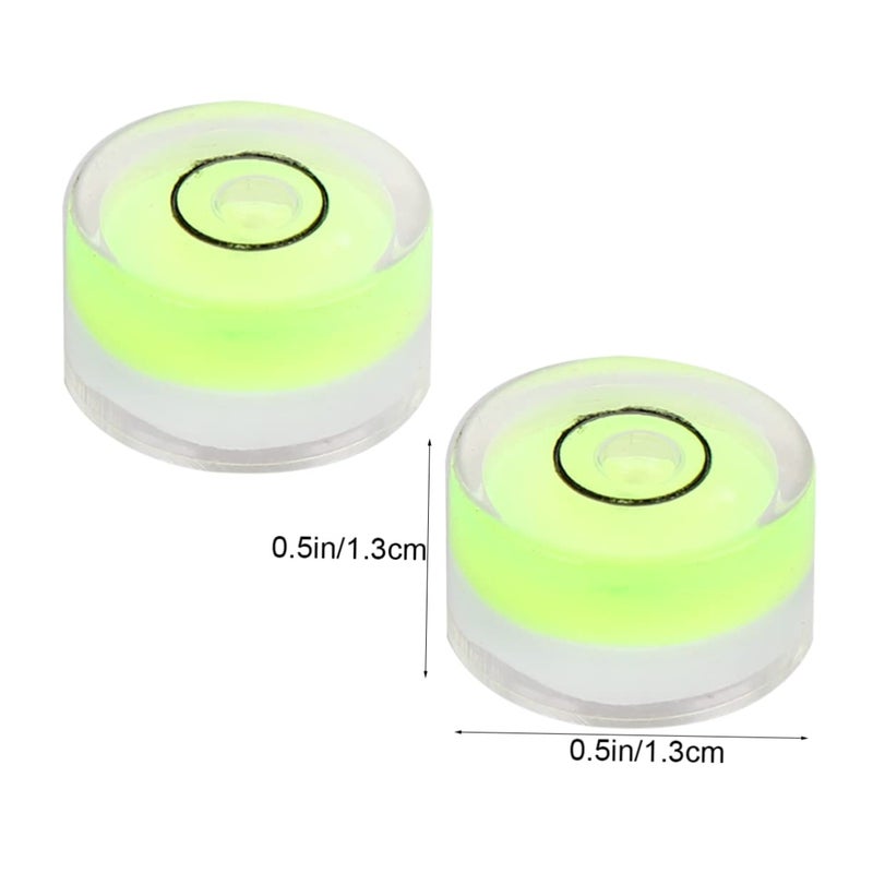 Green Circular Bubble Spirit Level 16pcs For Accurate Surface Measurement Home DIY - Image 3