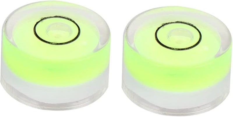 Green Circular Bubble Spirit Level 16pcs For Accurate Surface Measurement Home DIY - Image 1