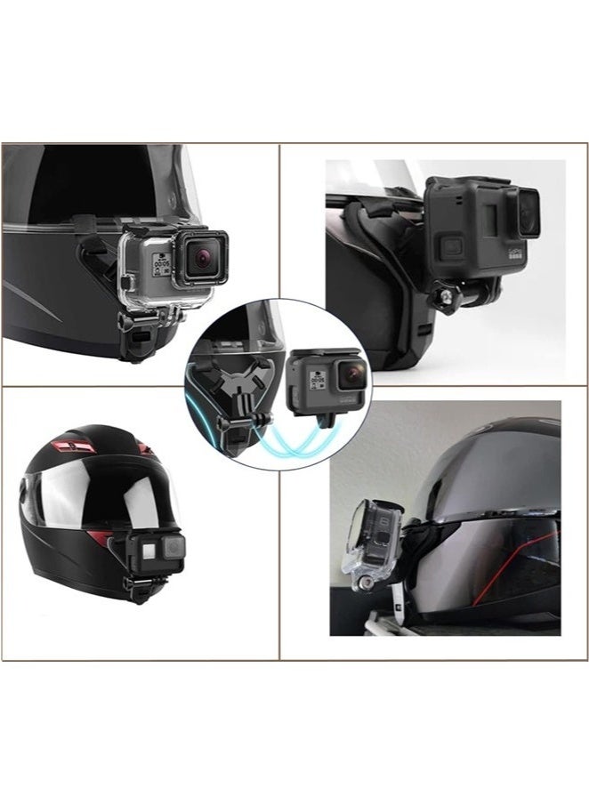 Generic Motorcycle Helmet Chin Strap Mount for iPhone/Samsung/GoPro Hero 13/12/11/10/9/8/7/(2018)/6/5 Black,DJI Osmo Action 5 pro/4/3/2,Insta360 ONE R/Ace Pro/Ace Pro2,AKASO/Campark/YI and More  - Image 3