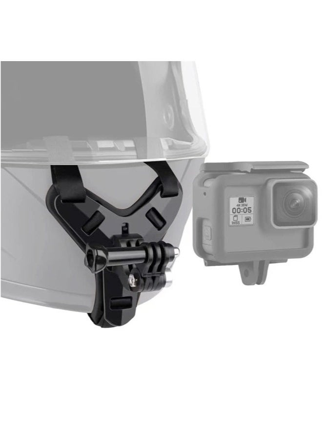 Generic Motorcycle Helmet Chin Strap Mount for iPhone/Samsung/GoPro Hero 13/12/11/10/9/8/7/(2018)/6/5 Black,DJI Osmo Action 5 pro/4/3/2,Insta360 ONE R/Ace Pro/Ace Pro2,AKASO/Campark/YI and More  - Image 2