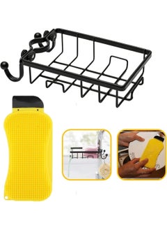Buffer ® Multifunctional Detergent Tank Practical Dishwashing Sponge + Kitchen Bathroom Steel Soap Dispenser  - Image 2
