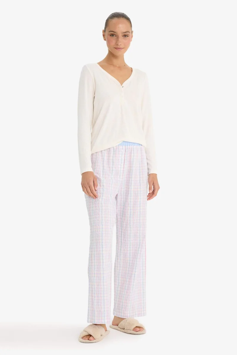 ديفاكتو Fall in Love Regular Fit Woven Pyjamas Pants