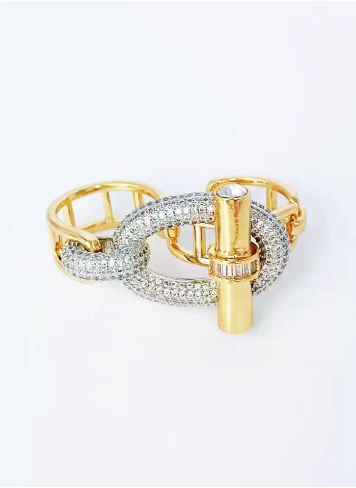 Generic - Elegant Luxury Copper and Zircon Ring,Sophisticated and Stylish - Image 1