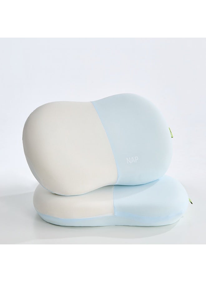 Bentifar Ergonomic Pillow for Sleeping, Cervical Neck Pillow Memory Foam for Relief, Odor-Free, Cooling Pillow for Side Back and Lying Sleepers (Blue) - Image 3