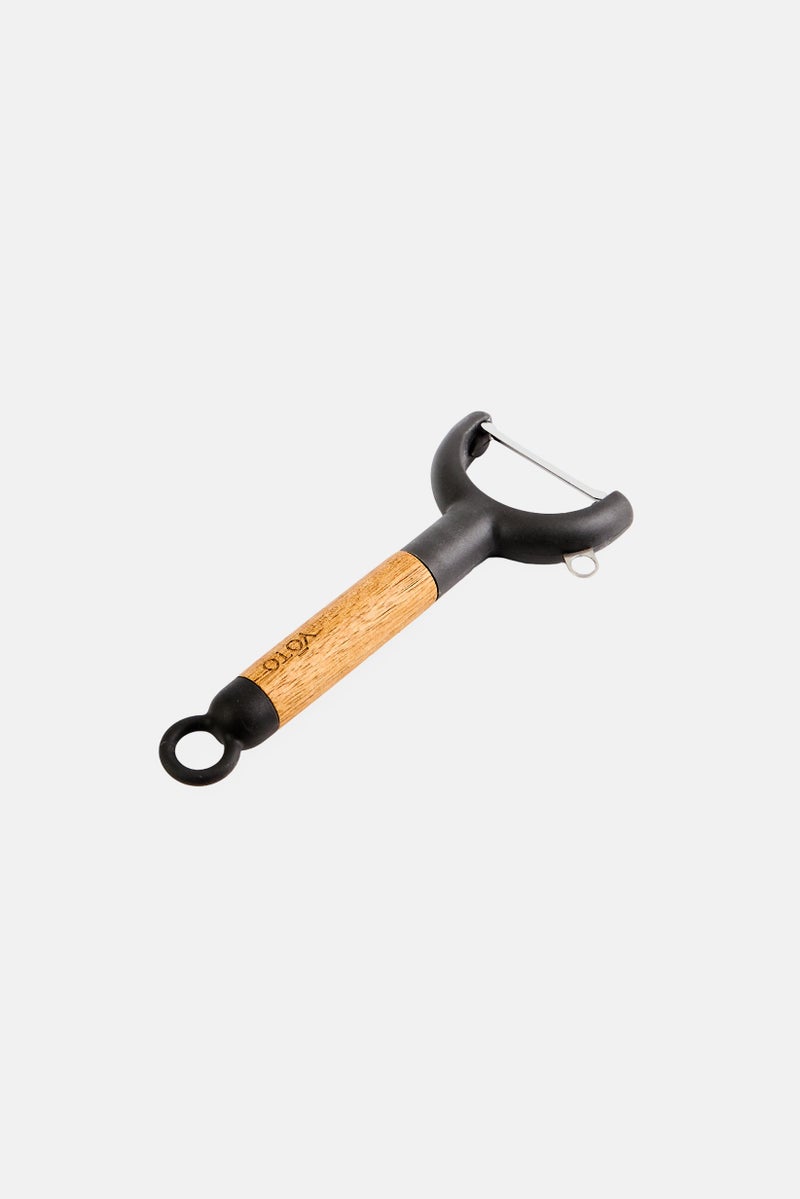 YOTO Stainless Steel Y Peeler With Acacia Wood Handle, Multicolor  - Image 3