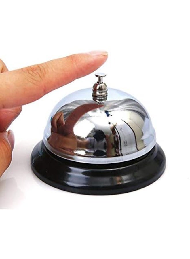 Stainless Steel Desk Call Bell – 3.3in Service Counter Bell for Reception, Hotels, Restaurants, Schools & Offices - Image 3