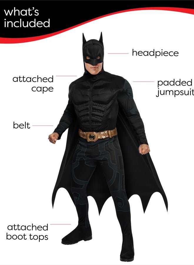 RUBIE'S batman: the dark knight trilogy adult batman costume, black, m - Image 3