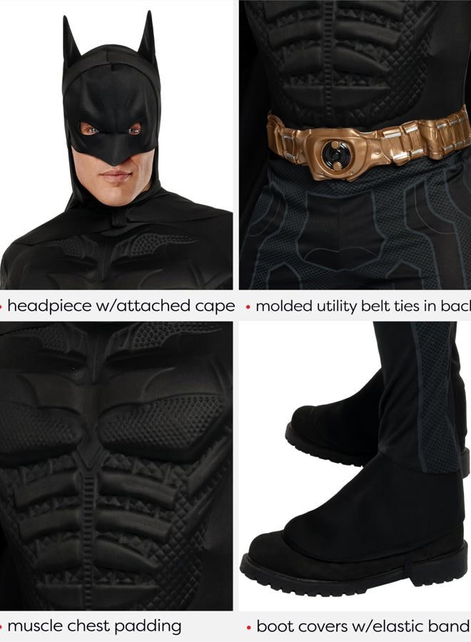 RUBIE'S batman: the dark knight trilogy adult batman costume, black, m - Image 5