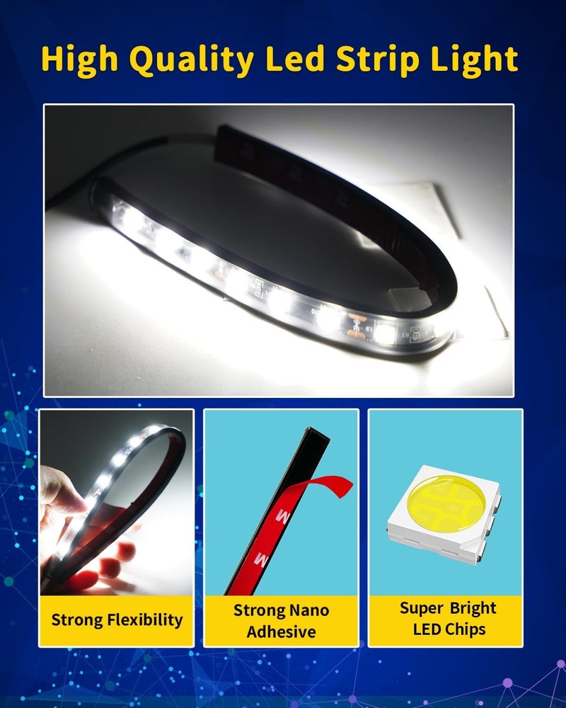 DUOFU365 Car LED Strip Light - 30CM Waterproof Motorcycle Light Strip (6PCS) - Image 5