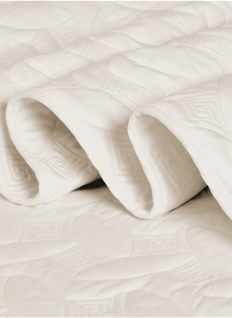 Master Home Textile - 4Piece Microfiber Bedspread Set Fits 200 x 200 cm Double Size Bed King Size Compressed Comforter Set Elmira Series - Image 1