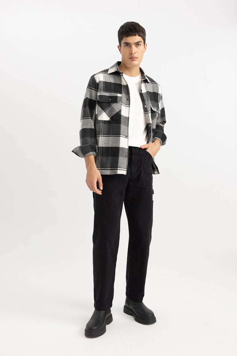 DeFacto Man Straight Fit Normal Waist Pipe Leg Trousers - Image 5