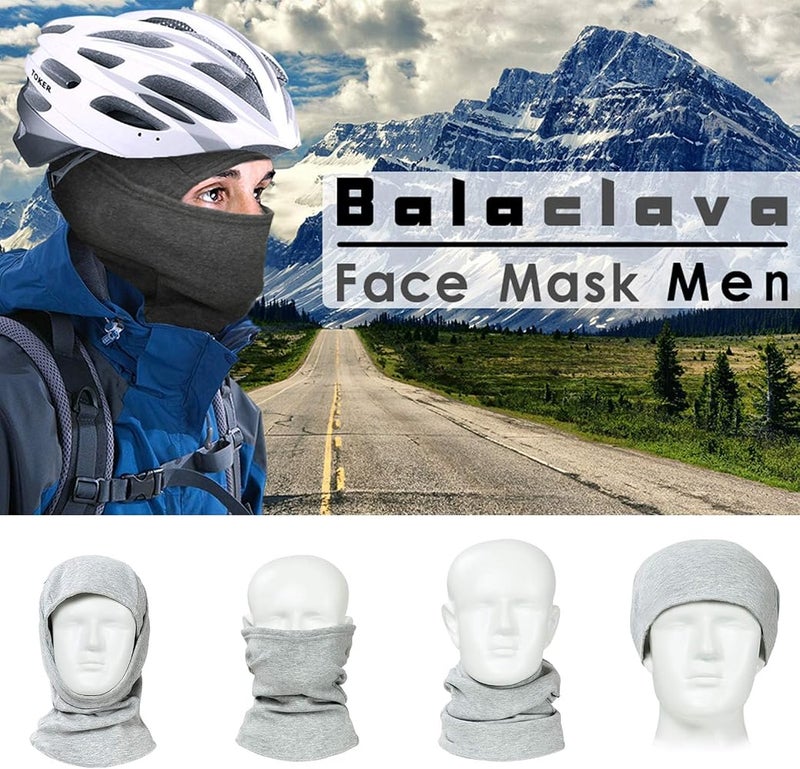 KASTWAVE Ski Mask Balaclava for Men & Women, Cold Weather Windproof Fleece Face Mask with Nose Breathable Holes, Stretchy Full Face Cover Neck Warmer for Skiing Snowboarding Motorcycling Running Hiking - Image 3