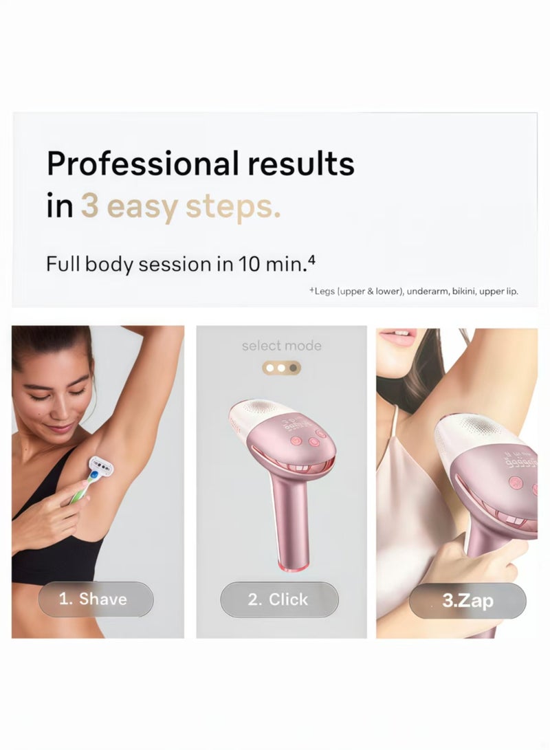 جهاز ليزر منزلي 3 في 1 مع تقنية IPL ووظيفة التبريد لإزالة الشعر بدون ألم / تجديد البشرة / إزالة البقع وحب الشباب الخفيف، باستخدام مصدر ضوئي لتجديد البشرة، ينشط الضوء الأشعة تحت الحمراء الكولاجين، ويقلل من التجاعيد ويعيد مرونة الجلد. - Image 5