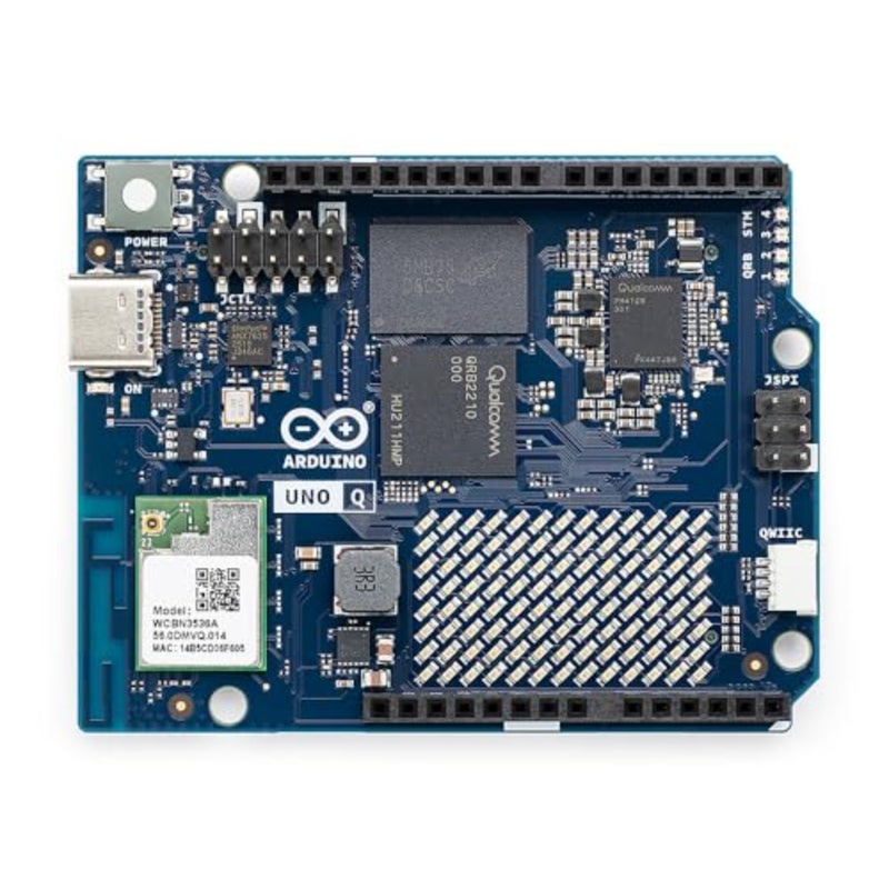 ® UNO™ Q 2GB[ABX00162] - لوحة هجينة، معالج Qualcomm Dragonwing QRB2210 الدقيق MPU وSTM32U585 Microcontroller(MCU)، رؤية AI، صوت، IoT، Robotics، Linux Debian OS، Wi-Fi 5، USB-C - Image 2