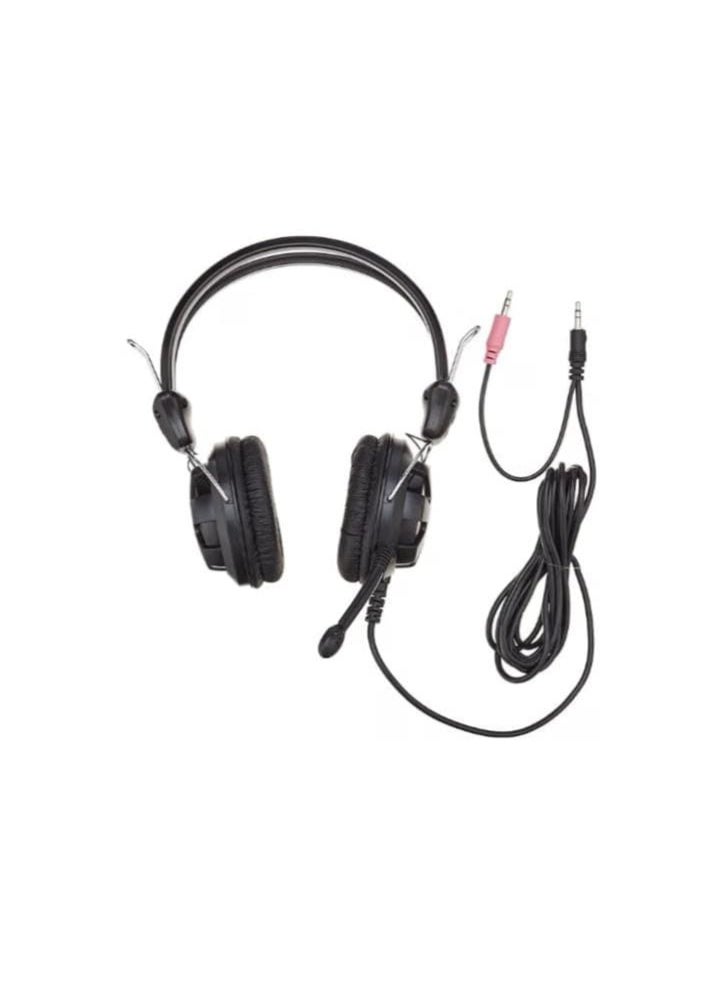 A4Tech HS-28 Stereo Headphones with Comfortable Ear Cushions, Black, Wired (AUX), Over-Ear - Image 3