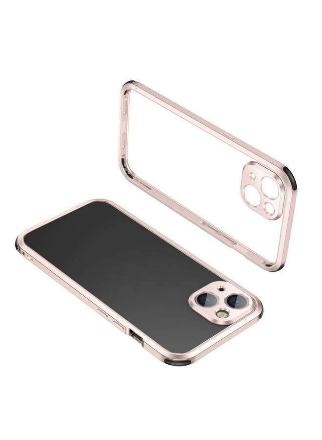 زبون جراب لهاتف iPhone 13 بأربع زوايا وإطار معدني مقاوم للصدمات - Image 1