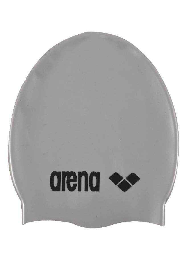 arena Classic Unisex Silicone Swim Cap For Adults, Training And Racing, 100% Silicone, Wrinkle-Free, Silver/Black - Image 4