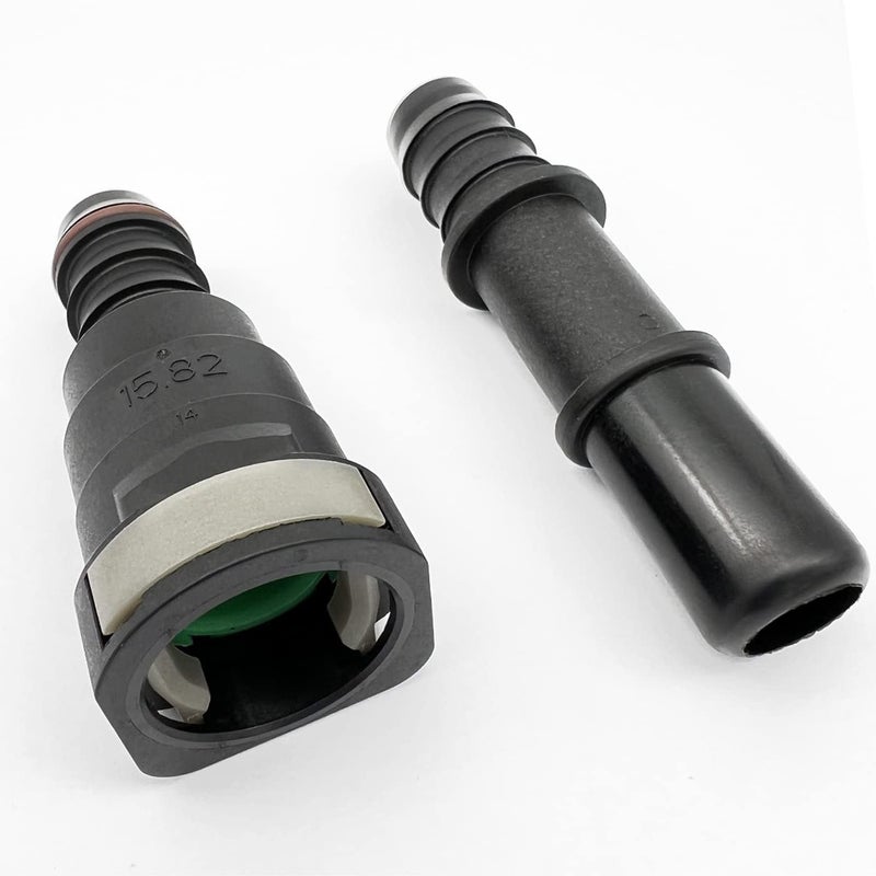 KRD PERFORMANCE 5/8" (15.8mm) SAE Female to 17mm Barb Quick Release Connector - Image 1