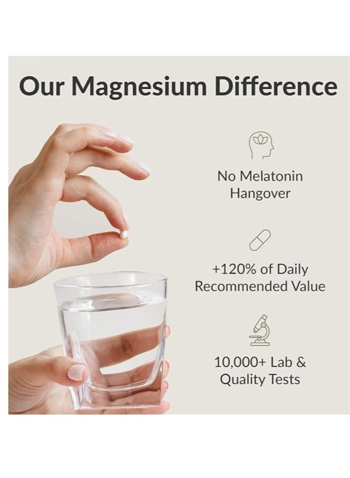 BIOptimizers Magnesium Breakthrough Supplement 4.0-7 Forms of Mg: Glycinate, Malate, Citrate, and More - Natural Support for Sleep and Cognitive Function - 60 Capsules- Calming Vitamins Complex - Image 4