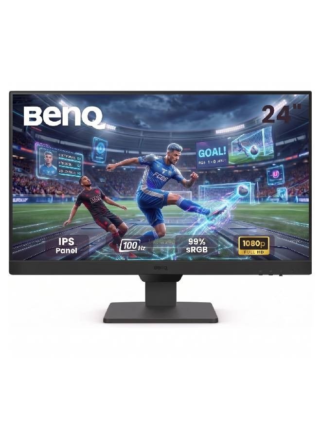 بين كيو شاشة كمبيوتر للألعاب GW2490 100 هرتز مقاس 24 بوصة FHD 1920x1080p | IPS | تقنية العناية بالعين | ضوء أزرق منخفض | مضاد للتوهج | سطوع متكيف | مكبرات صوت مدمجة | DisplayPort | HDMI x 2 - Image 1