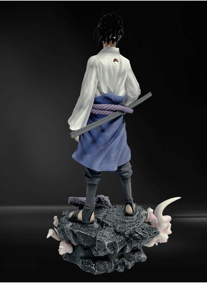 HALAMODO - Naruto Cursed Seal Sasuke Anime Figurine Model Decoration - Image 1