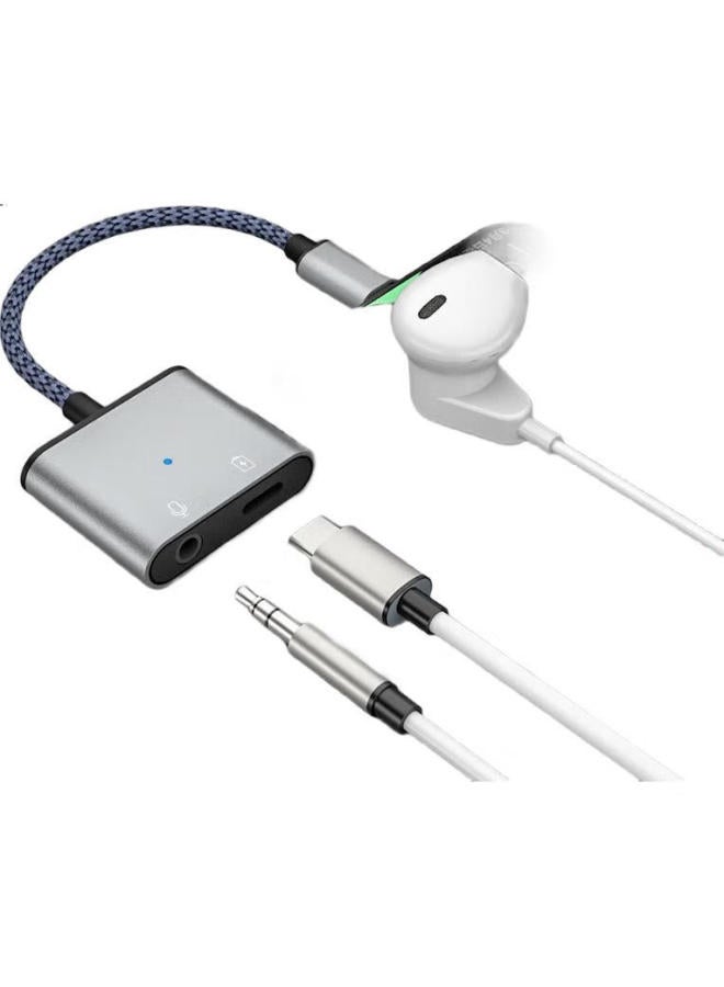 Jowoye Apple 16 Adapter, Microphone, Xiaomi Type-C, Huawei Phone Converter Sound Card, Ipad Pro/Air4 Fast Charging 60W, Gaming Headset, Voice Conversion Cable - Image 2