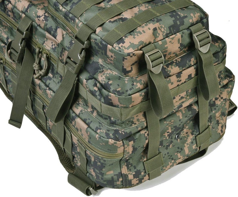 REEBOW GEAR Military Tactical Backpack 40L Assault Pack Army Molle Bug Out Bag Backpacks Black Brown - Image 5