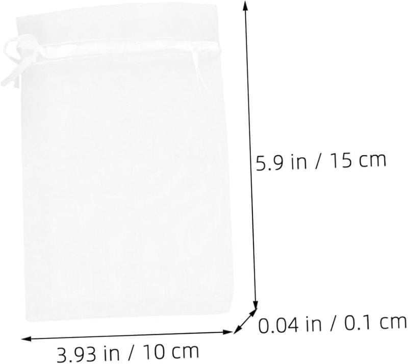 Hapinary 50 Pack Colorful Organza Drawstring Bags 10x15cm For Jewelry Candy Party Favors - Image 5