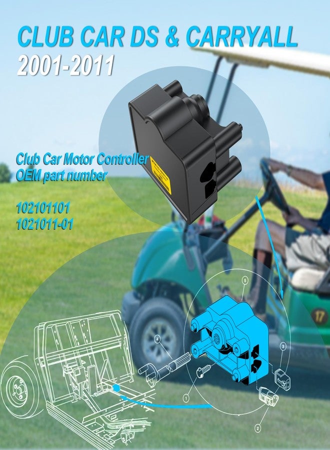 ENEKERP Golf Cart Throttle Potentiometer Accelerator for Club Car DS & Carryall 2001-2011, MCOR 1 Motor Controller Output Regulator, OEM# 102101101, 1021011-01 - Image 5