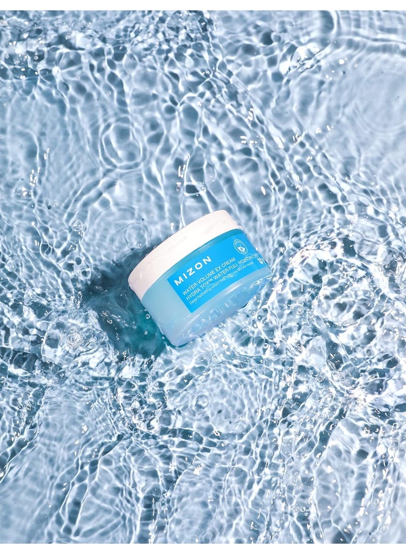 ميزون كريم MIZON Water Volume EX، مرطب جل يومي لترطيب البشرة مناسب لجميع أنواع البشرة، يتميز بتركيبة خفيفة وخصائص مهدئة ومفتحة للبشرة، كريم للوجه من منتجات العناية بالبشرة الكورية، يوفر فعالية عالية في الاحتفاظ بالرطوبة، سعة 230 مل. - Image 4