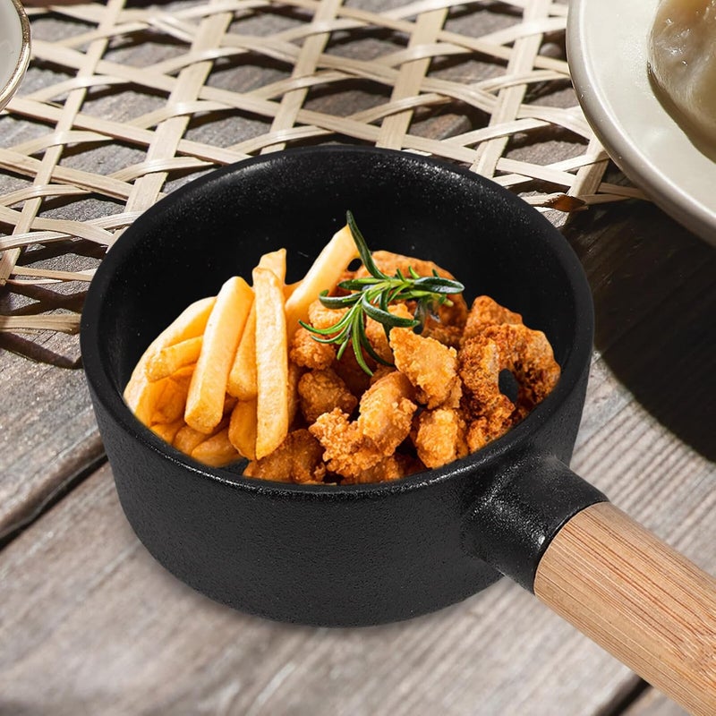 Ceramic Salad Bowl with Handle 200ml Small round Food Storage Bowl for Home Dining - Image 5