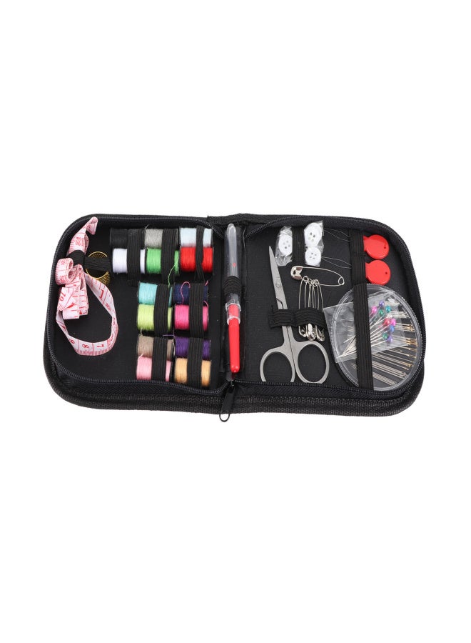 Portable Sewing Kit Thread Tape Thimble Buttons Scissors DIY Sewing Supplies with A Storage Bag for Camping Travelling - Image 1