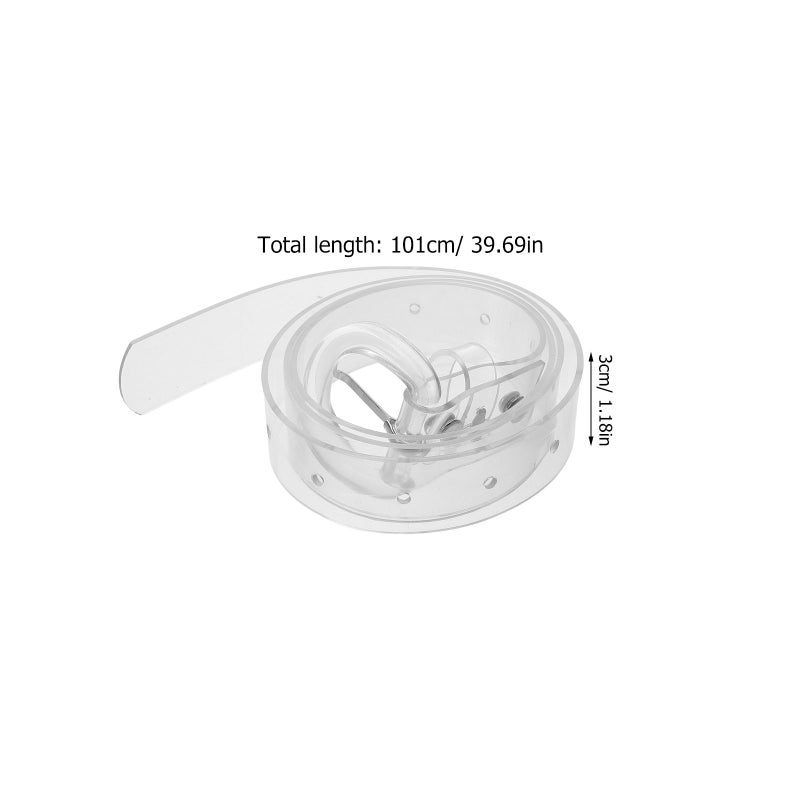Fashionable Transparent Waist Belt Waist Decoration And Statement Looks For Jeans And Sweaters Adjustable And Comfortable - Image 5