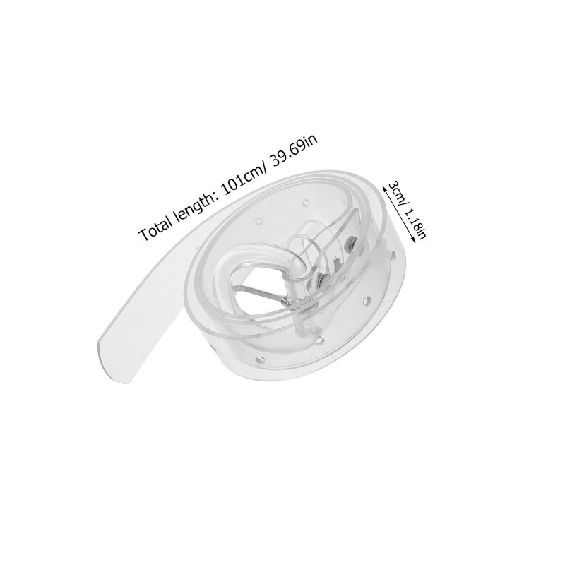 Fashionable Transparent Waist Belt Waist Decoration And Statement Looks For Jeans And Sweaters Adjustable And Comfortable - Image 2