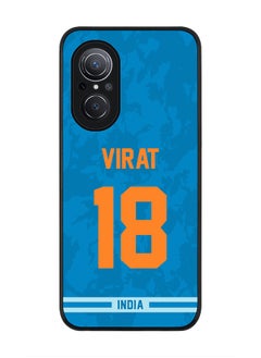 Rugged Black Edge Case for Huawei Nova 9 SE , Slim fit Soft Case Flexible Rubber Edges Thin Cover - Player Name - Virat Kohli, Jersey Number- 18