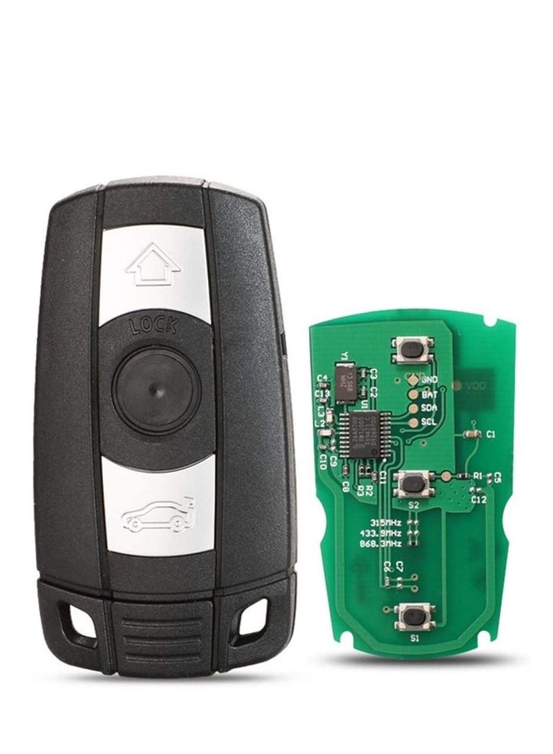 althiqahkey 3 Buttons KR55WK49127 CAS3 315Mhz PCF7945 Chip Smart Car Fob Remote Key For BMW X5 X6 E46 E60 E63 E65 E83 E85 E90 E92 Semi Smart. - Image 3