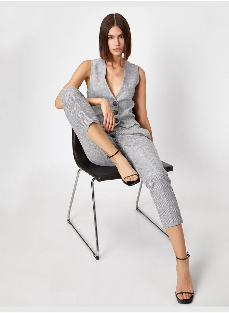 كوتون Checked Trousers