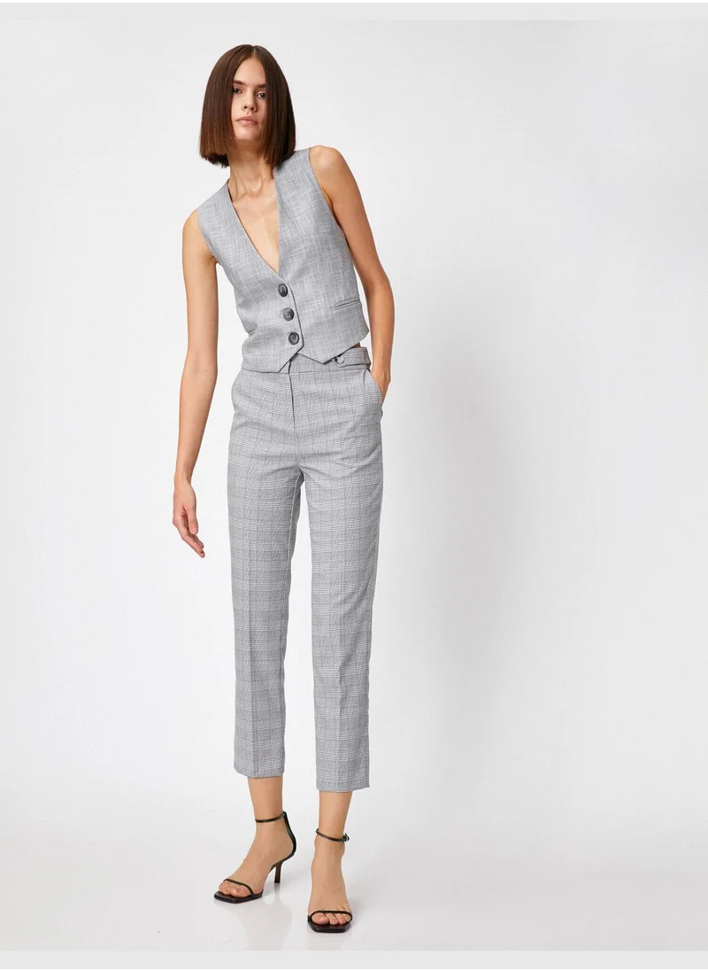 كوتون Checked Trousers