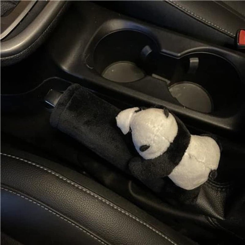 cheekyglo Car Hndrke Cover, Cute Cartoon Shifter Kno Cover Breathable Ger Shift Kno Cover Set Non-Slip Hnd rke Protective Cover Interior ccessories for SUV Off-Rod Vehicle,#D-#D - Image 5