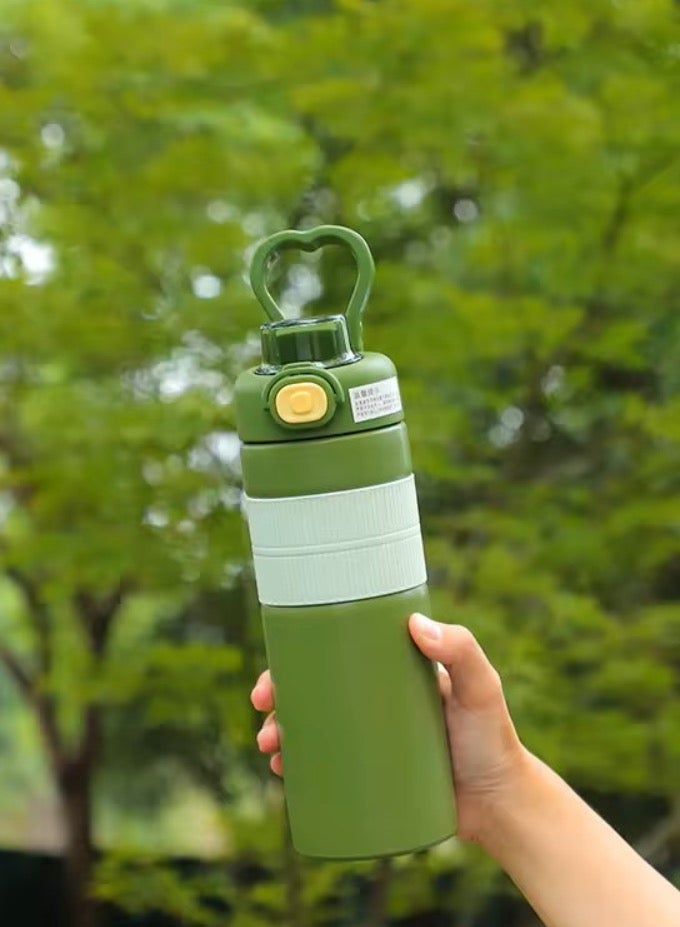 ريمي بيلا زجاجة ماء رياضية محمولة 600 مل مصنوعة من الفولاذ المقاوم للصدأ ومضادة للتسرب - Image 1