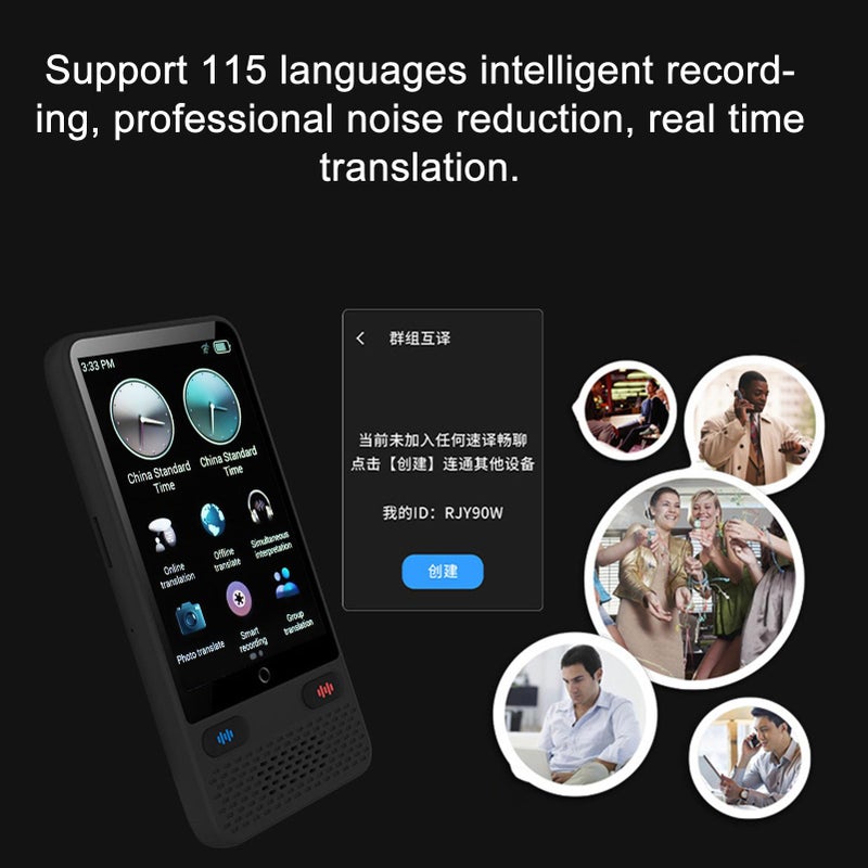 Handheld Smart Voice Translator 138 Languages Real Time Two Way Translation Device - Image 3