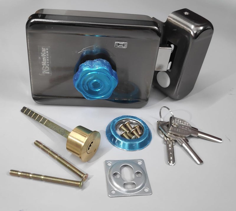 NAVKAR SYSTEMS NAVKAR SYSTEMS RFID access control with motorized lock and power supply for wooden door  - Image 2