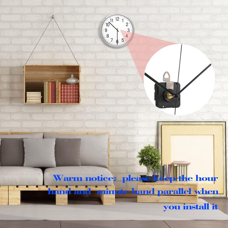 Long-axle, high-torque clock movement with a 250mm black straight hands. - Image 5