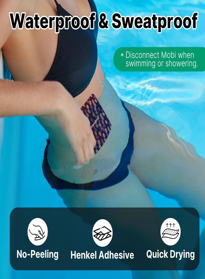 HONYOU 35Pack Tandem Mobi Adhesive Sleeve Pocket Patches Waterproof & Sweatproof, Mobi Insulin Pump Pouch Holder Overlay Hypoallergenic & Latex Free - Image 2