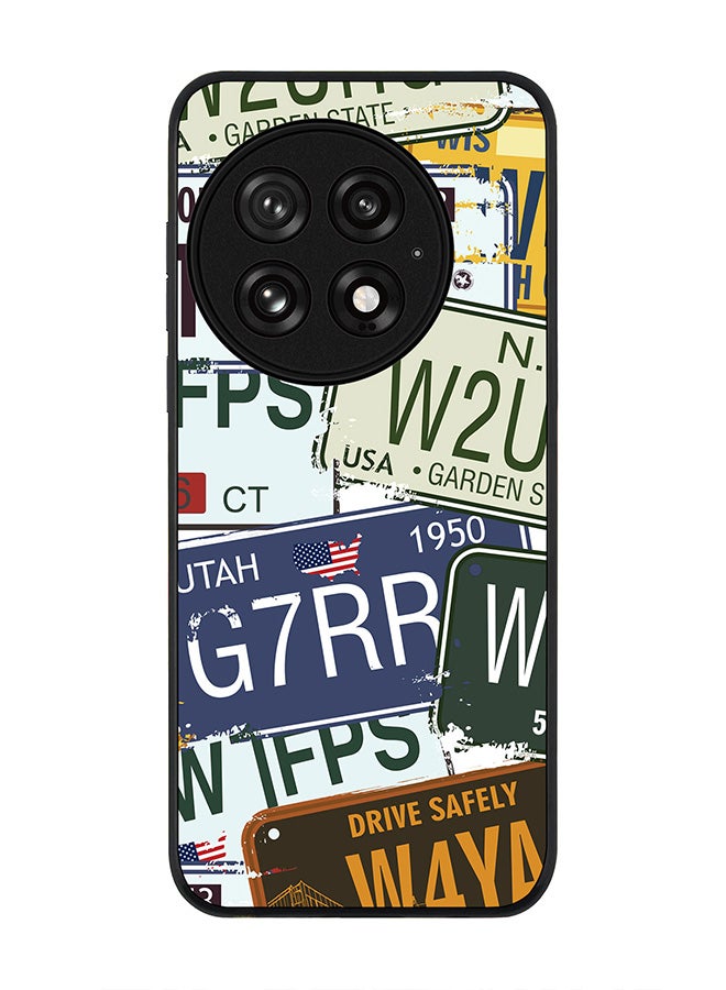 Stylizedd For OnePlus 13 5G Case,Slim fit Camera Protection, Shockproof Thin Phone cover  - Number Plates - Image 1