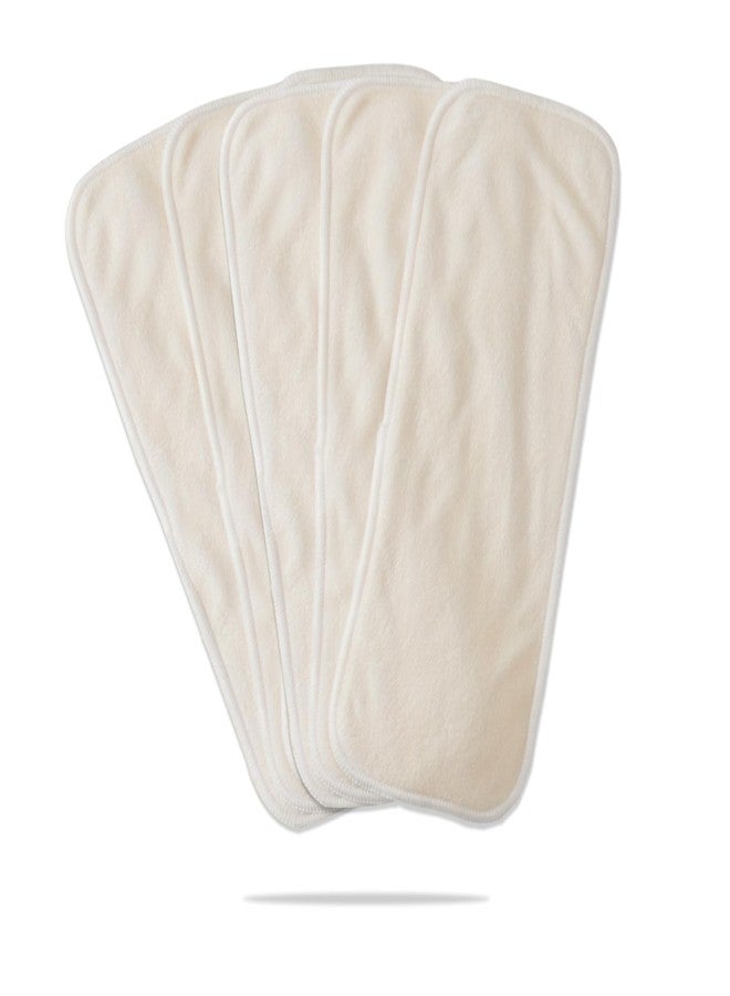 بيمبيكا حشوات بيمبيكا المطوية مسبقًا لحفاضات الأطفال - مريحة للغاية، أنيقة، قابلة لإعادة الاستخدام - مجموعة من 5 قطع - Image 1