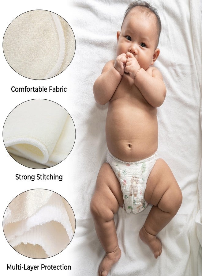 بيمبيكا حشوات بيمبيكا المطوية مسبقًا لحفاضات الأطفال - مريحة للغاية، أنيقة، قابلة لإعادة الاستخدام - مجموعة من 5 قطع - Image 5