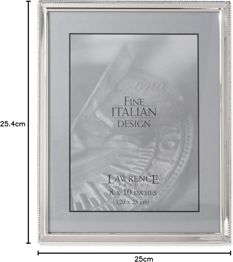 Lawrence Frames Bead Border Design, 8x10, Silver - Image 4