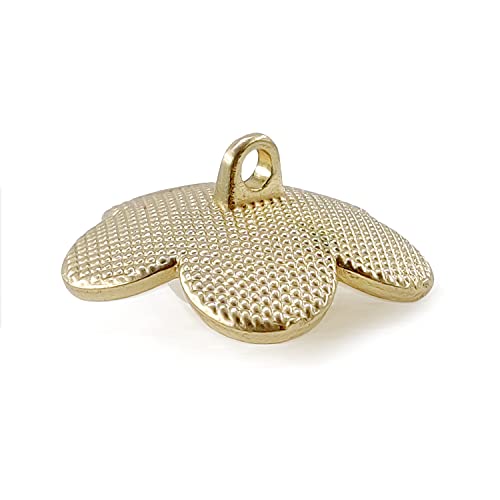 Craftisum Cute Golden Flower Shank Sewing Buttons 20 Pcs - 25mm, 1" - Image 5