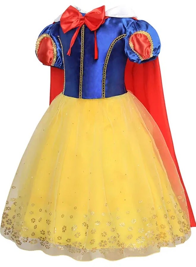 Brain Giggles Brain Giggles Snow White Cosplay Dress Costume for Girls - Medium - Image 1